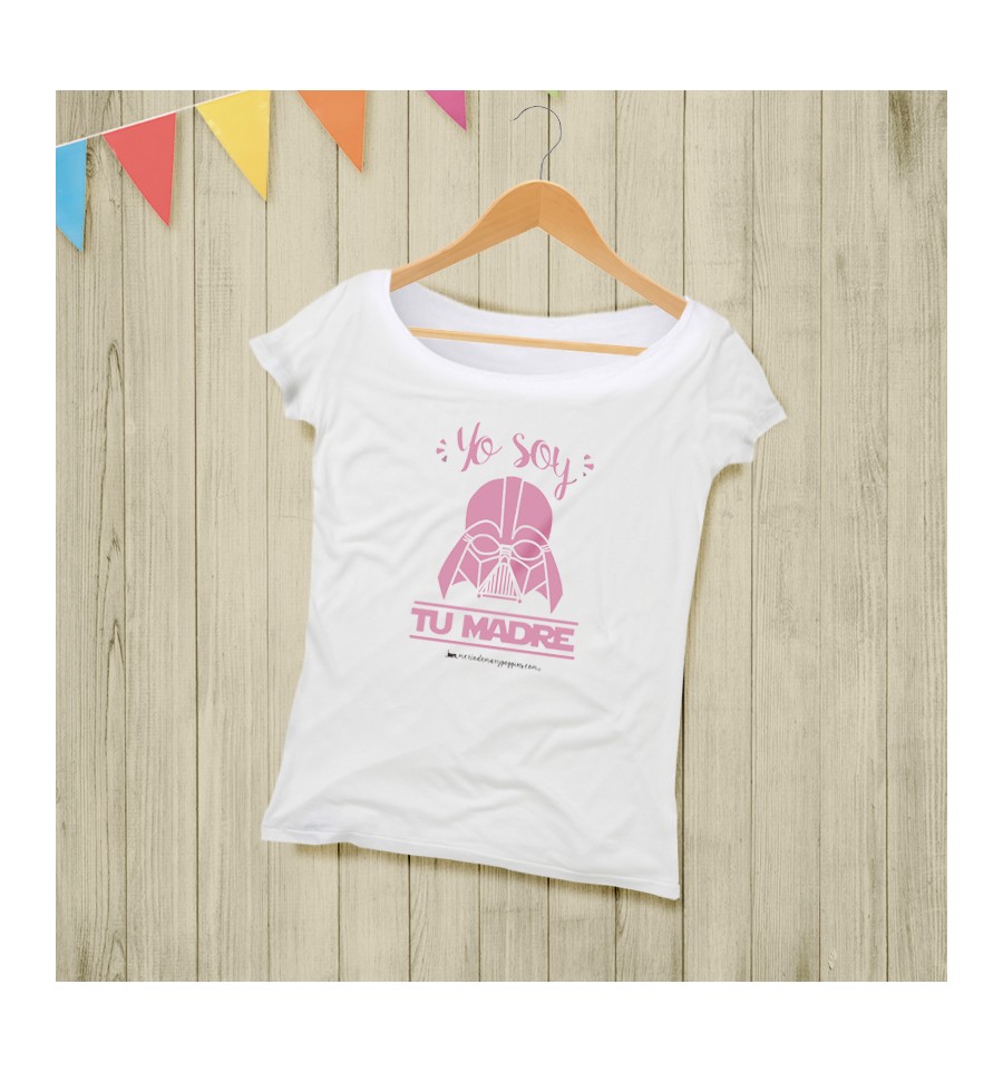 envase palma agudo Camiseta Mujer Soy Tu Madre Star Wars